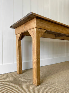 An English 9ft  8in Early 19th Century Country Pine Farmhouse Sideboard Harvest Table