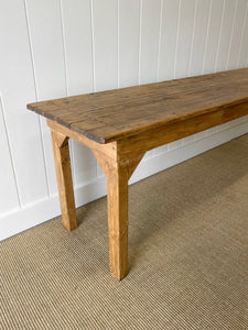 An English 9ft  8in Early 19th Century Country Pine Farmhouse Sideboard Harvest Table