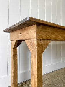 An English 9ft  8in Early 19th Century Country Pine Farmhouse Sideboard Harvest Table