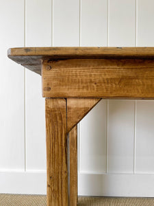 An English 9ft  8in Early 19th Century Country Pine Farmhouse Sideboard Harvest Table