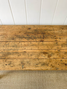 An English 9ft  8in Early 19th Century Country Pine Farmhouse Sideboard Harvest Table
