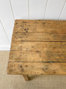 An English 9ft  8in Early 19th Century Country Pine Farmhouse Sideboard Harvest Table