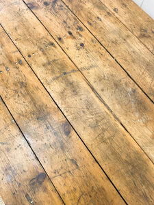 An English 9ft  8in Early 19th Century Country Pine Farmhouse Sideboard Harvest Table