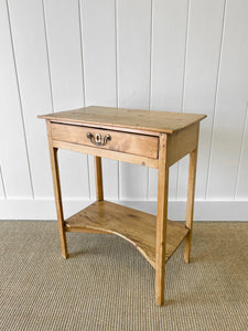 Antique English Pine Console Side Table c1860