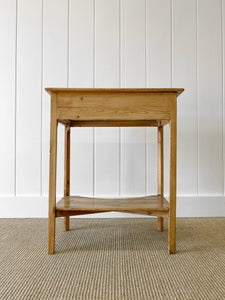 Antique English Pine Console Side Table c1860