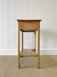 Antique English Pine Console Side Table c1860