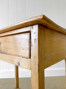 Antique English Pine Console Side Table c1860