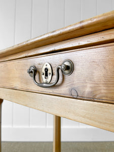 Antique English Pine Console Side Table c1860