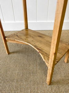 Antique English Pine Console Side Table c1860