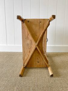 Antique English Pine Console Side Table c1860