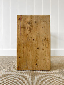 Antique English Pine Console Side Table c1860