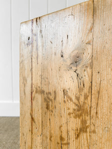 Antique English Pine Console Side Table c1860