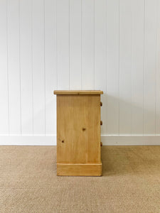 An Antique English Pine Chest of Drawers Dresser c1890