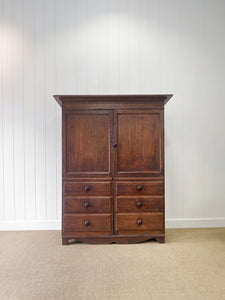 A Handsome English Oak 19th Century Cupboard