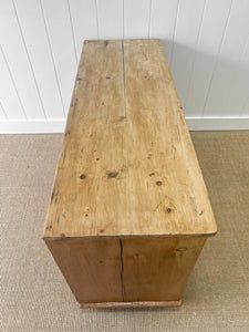 An Antique English Pine Sideboard c1890