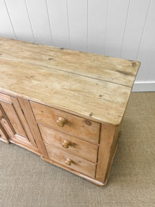 An Antique English Pine Sideboard c1890