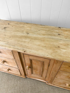 An Antique English Pine Sideboard c1890