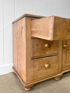 An Antique English Pine Sideboard c1890