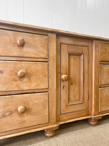 An Antique English Pine Sideboard c1890