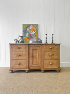 An Antique English Pine Sideboard c1890