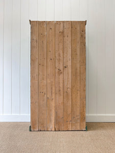 A Green 19th Century English Pine Cupboard