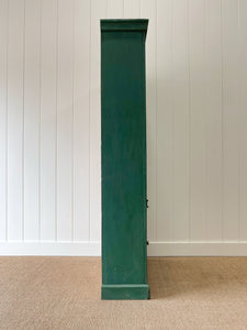 A Green 19th Century English Pine Cupboard