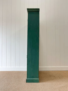 A Green 19th Century English Pine Cupboard