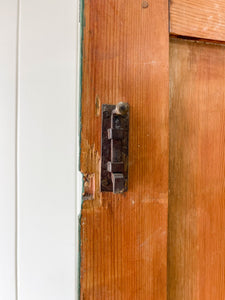 A Green 19th Century English Pine Cupboard