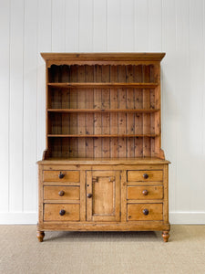 A Large 19th Century Pine Welsh Dresser or Cupboard
