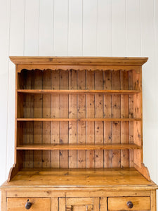 A Large 19th Century Pine Welsh Dresser or Cupboard