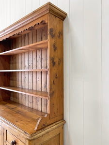 A Large 19th Century Pine Welsh Dresser or Cupboard