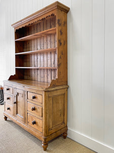 A Large 19th Century Pine Welsh Dresser or Cupboard