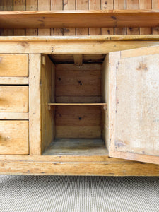 A Large 19th Century Pine Welsh Dresser or Cupboard