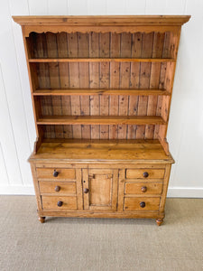 A Large 19th Century Pine Welsh Dresser or Cupboard