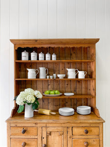 A Large 19th Century Pine Welsh Dresser or Cupboard
