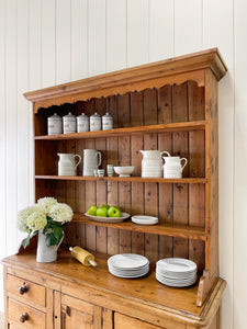 A Large 19th Century Pine Welsh Dresser or Cupboard
