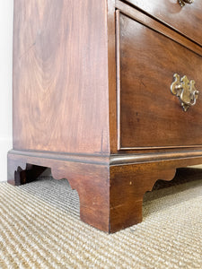 An Early 19th Century English Country Made Mahogany Chest of Drawers Dresser