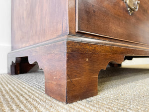 An Early 19th Century English Country Made Mahogany Chest of Drawers Dresser