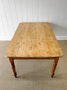 English Country Waxed Pine 5ft Dining Table