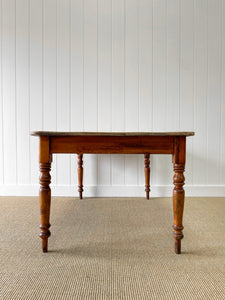 English Country Waxed Pine 5ft Dining Table