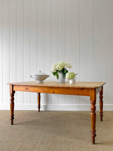 English Country Waxed Pine 5ft Dining Table