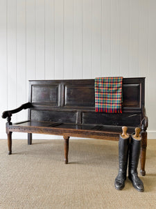 A Large 18th Century English Oak Settle