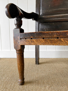 A Large 18th Century English Oak Settle