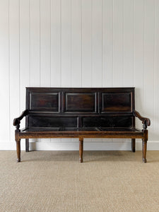 A Large 18th Century English Oak Settle