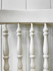 A Pair of Vintage White Armchairs in Beech
