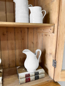 An 8ft tall, 19th Century English Pine Bookcase or Cupboard