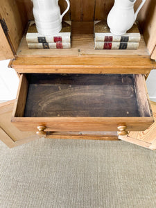 An 8ft tall, 19th Century English Pine Bookcase or Cupboard