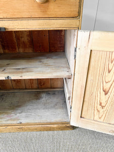 An 8ft tall, 19th Century English Pine Bookcase or Cupboard