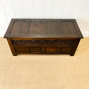 An English Oak Mule Blanket Box or Coffee Table