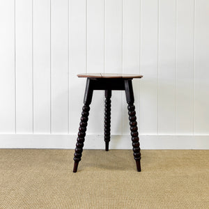 An Antique English Cricket Table 21.5" Round c1890